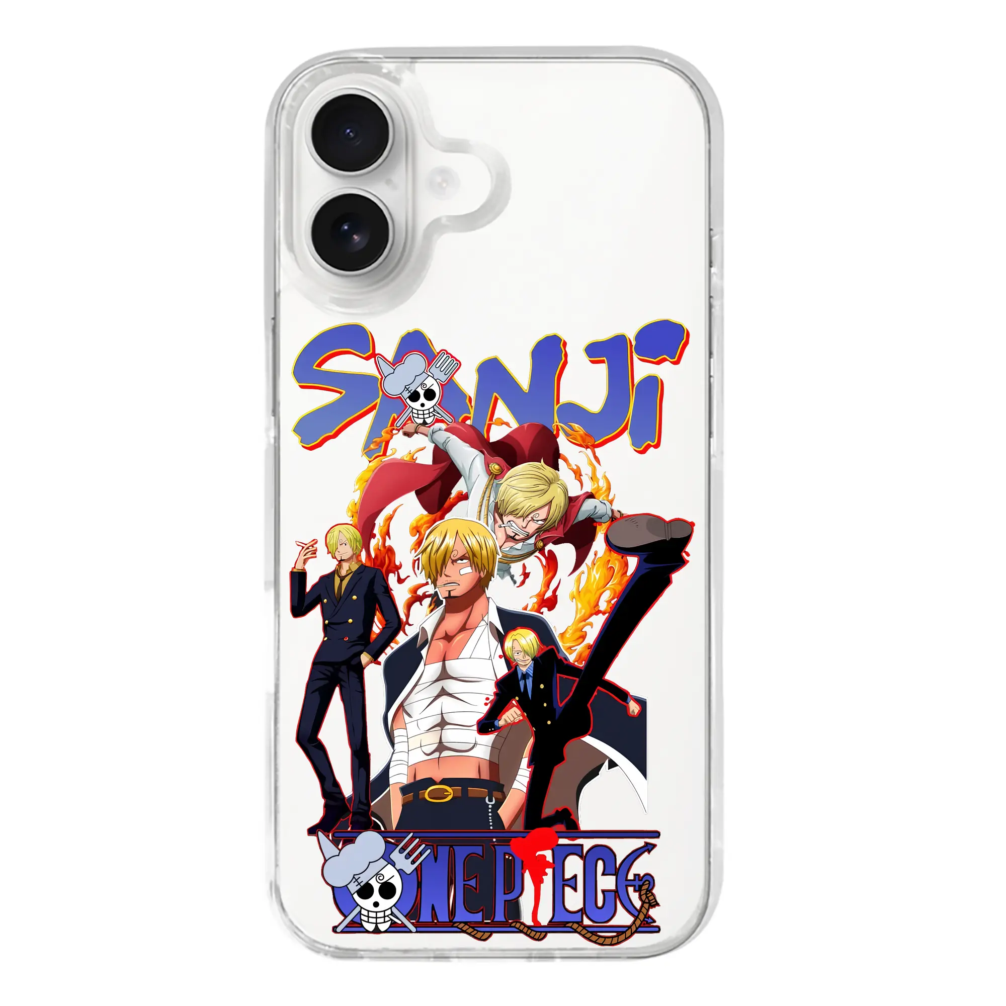 ワンピース グッズ ヴィンスモーク・サンジ - iPhone 17シリーズ 透明スマホケース – 薄型・耐衝撃・精密フィット保護カバー